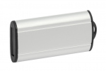 Флешка P8-SLIM с выдвижным механизмом, серебрянного цвета